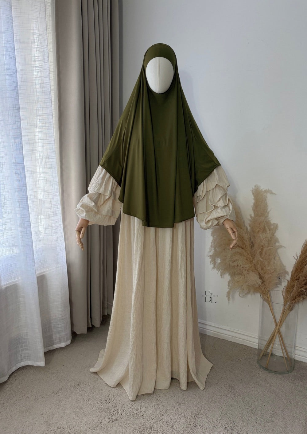 Premium Jersey Khimar Rounded