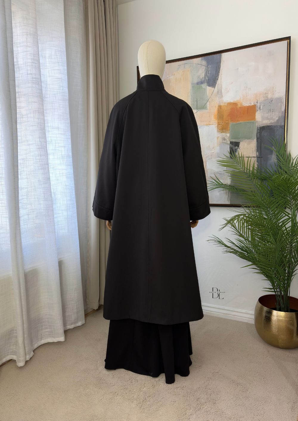 Premium Longline Trench Cape – Elegant Modest Autumn Outerwear