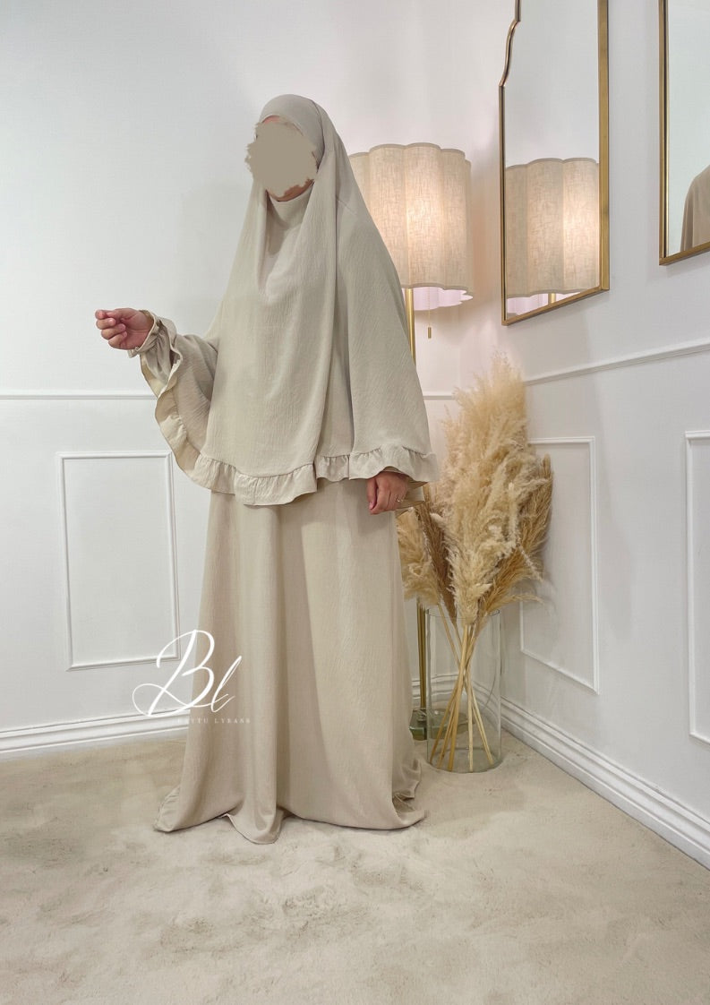 lana-prayer-set-abaya-khimar-for-wormen-cream-baytu-lybass-1