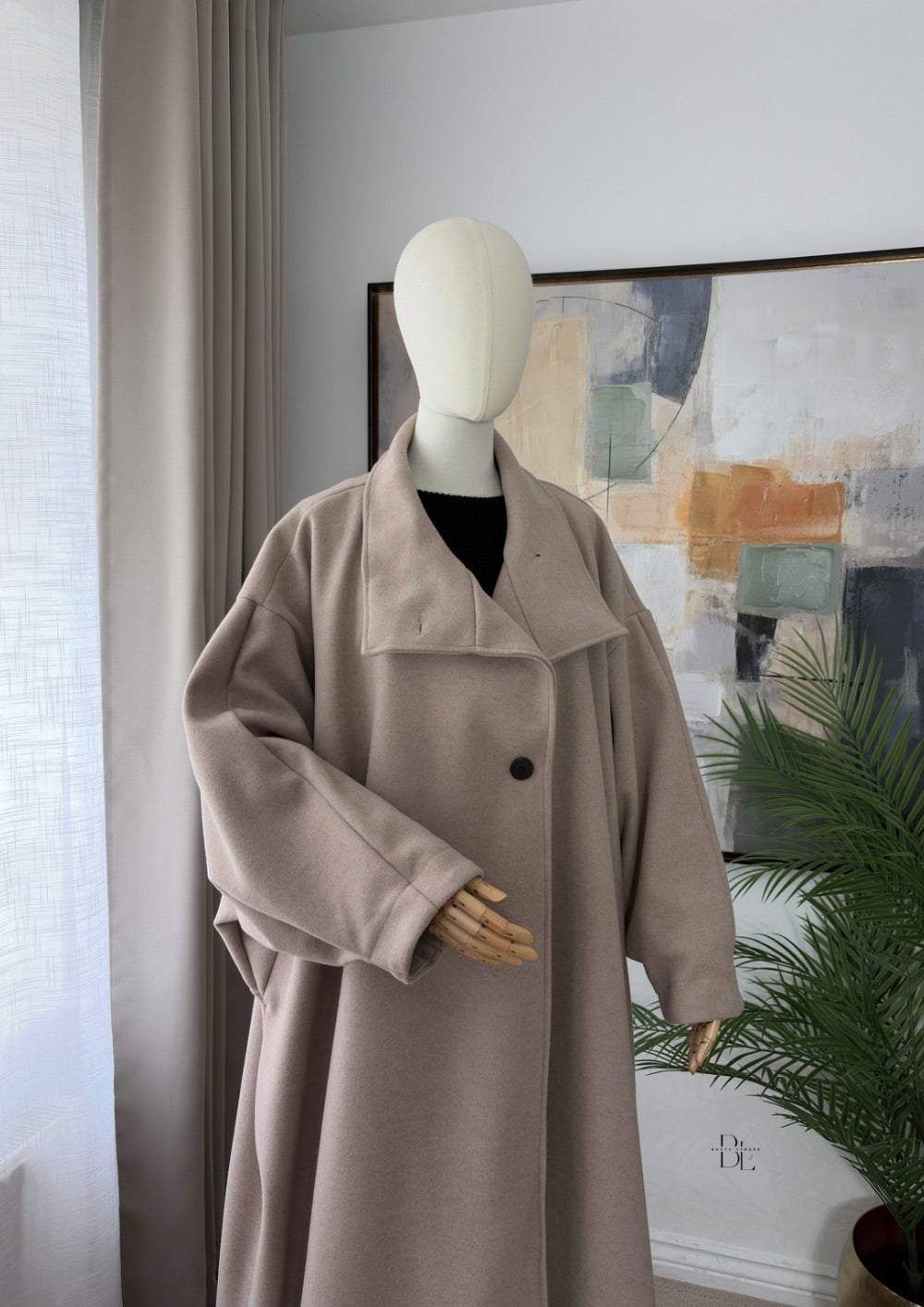 Premium Oversized Abaya Coat – Longline Modest Winter Coat