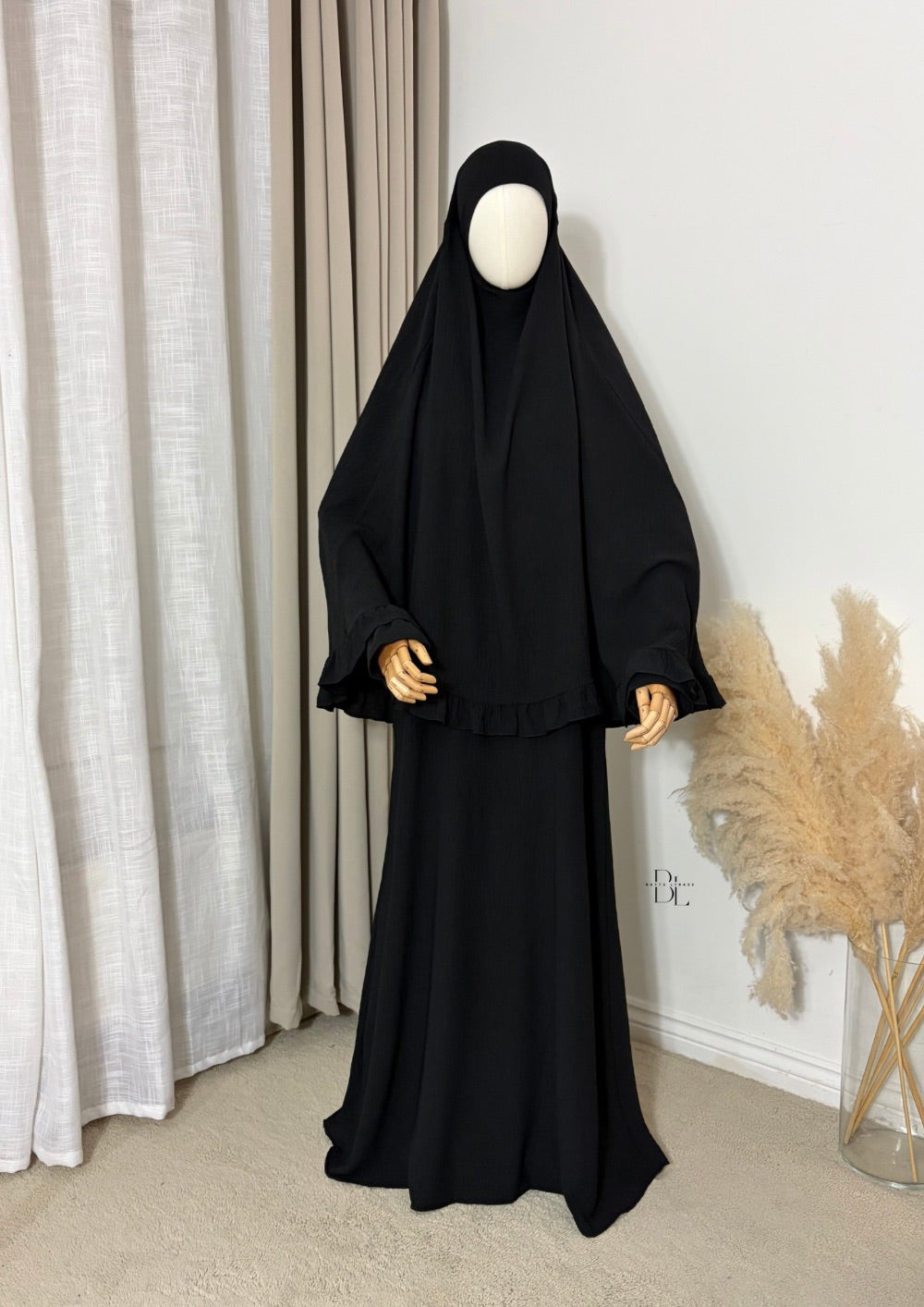 lana-prayer-set-abaya-khimar-for-wormen-black-baytu-lybass-2