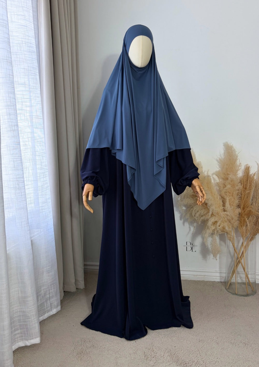 abaya-mila-medina-silk-navy-khimar-premium-jersey-pointed-blue-denim-baytu-lybass