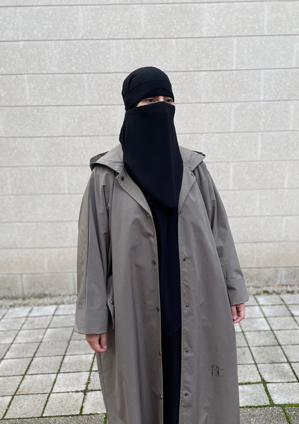 chiffon-crepe-niqab-abaya-raincoat-taupe-baytu-lybass-1