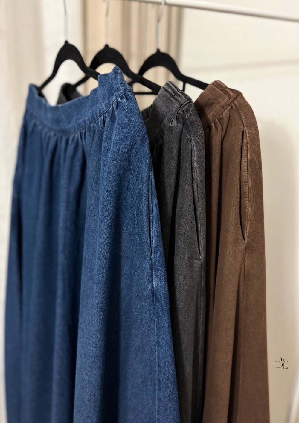 flared-blue-brown-black-denim-skirt-100%-cotton-baytu-lybass-1
