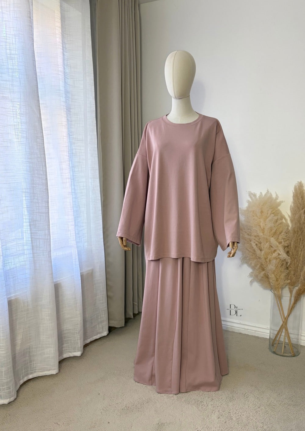 Premium Cotton Flared Maxi Skirt