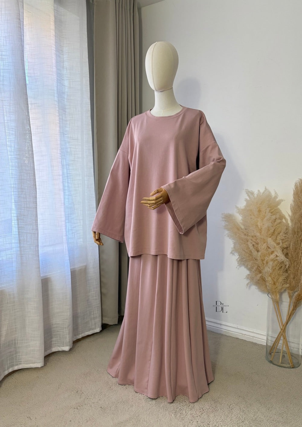 Premium Cotton Flared Maxi Skirt