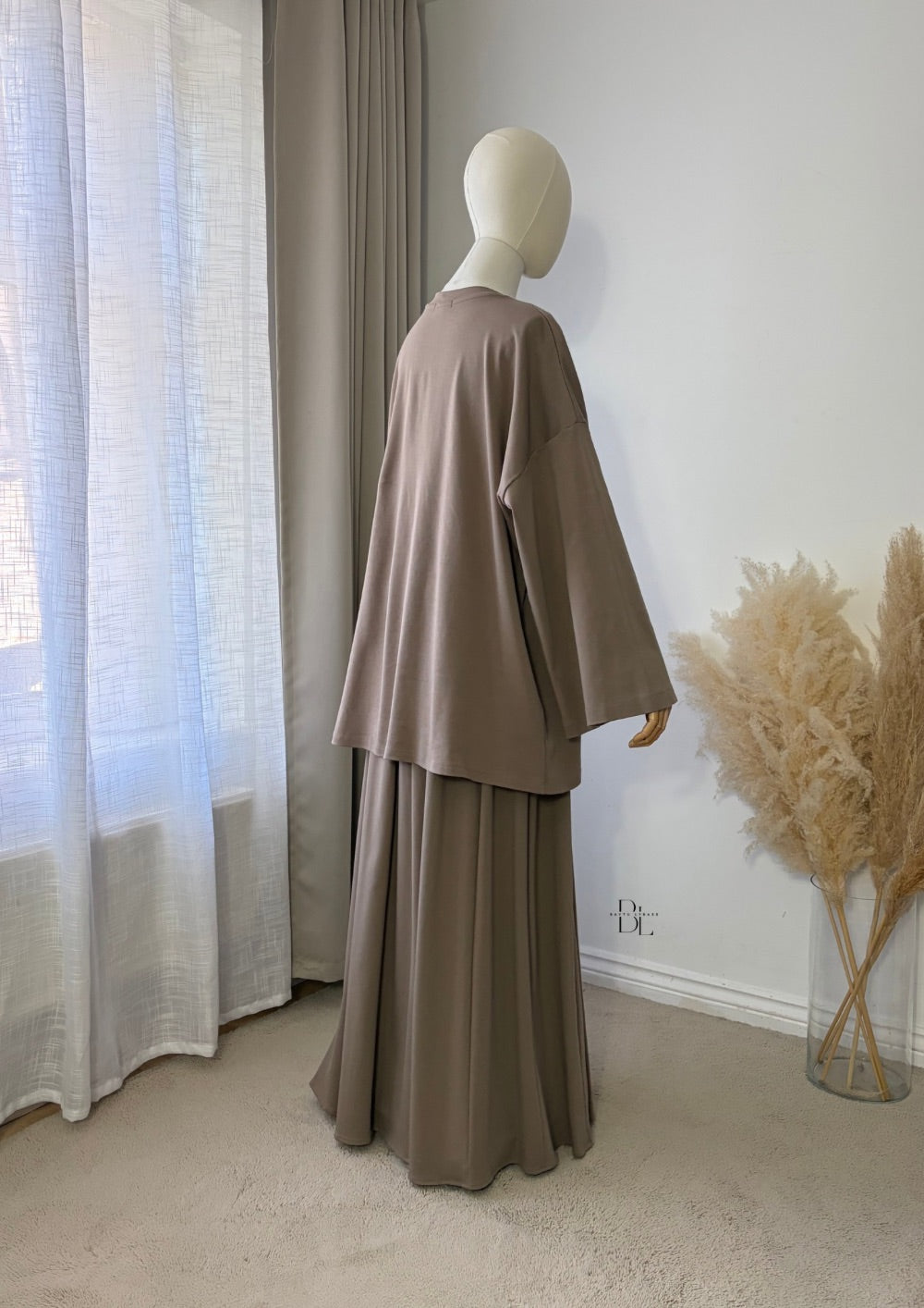 Premium Cotton Flared Maxi Skirt