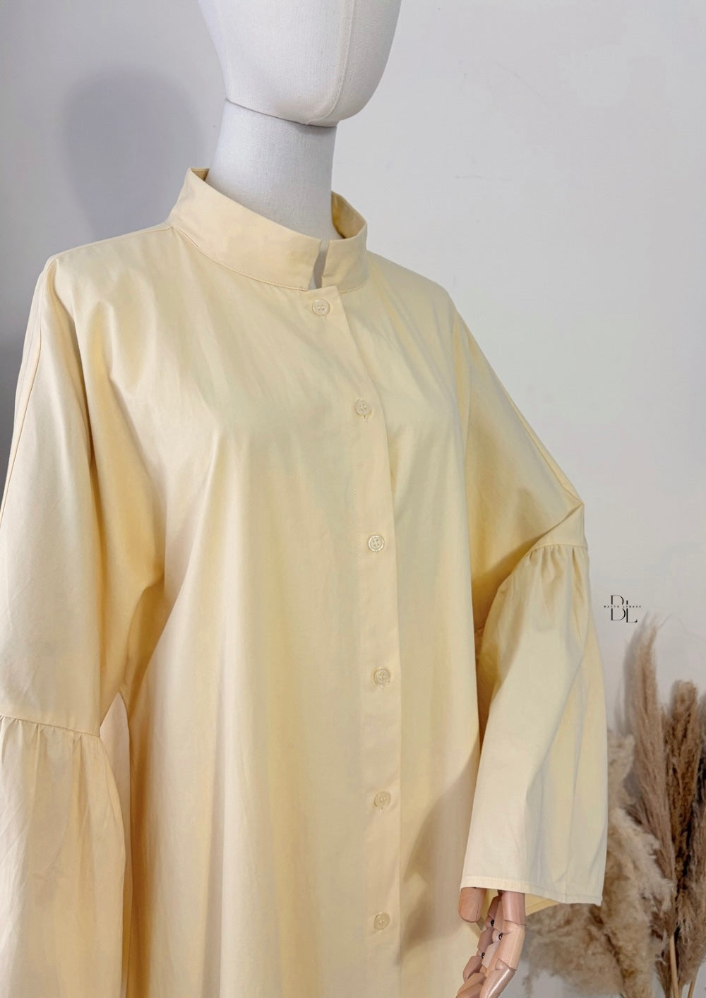 Premium Cotton Buttoned Abaya
