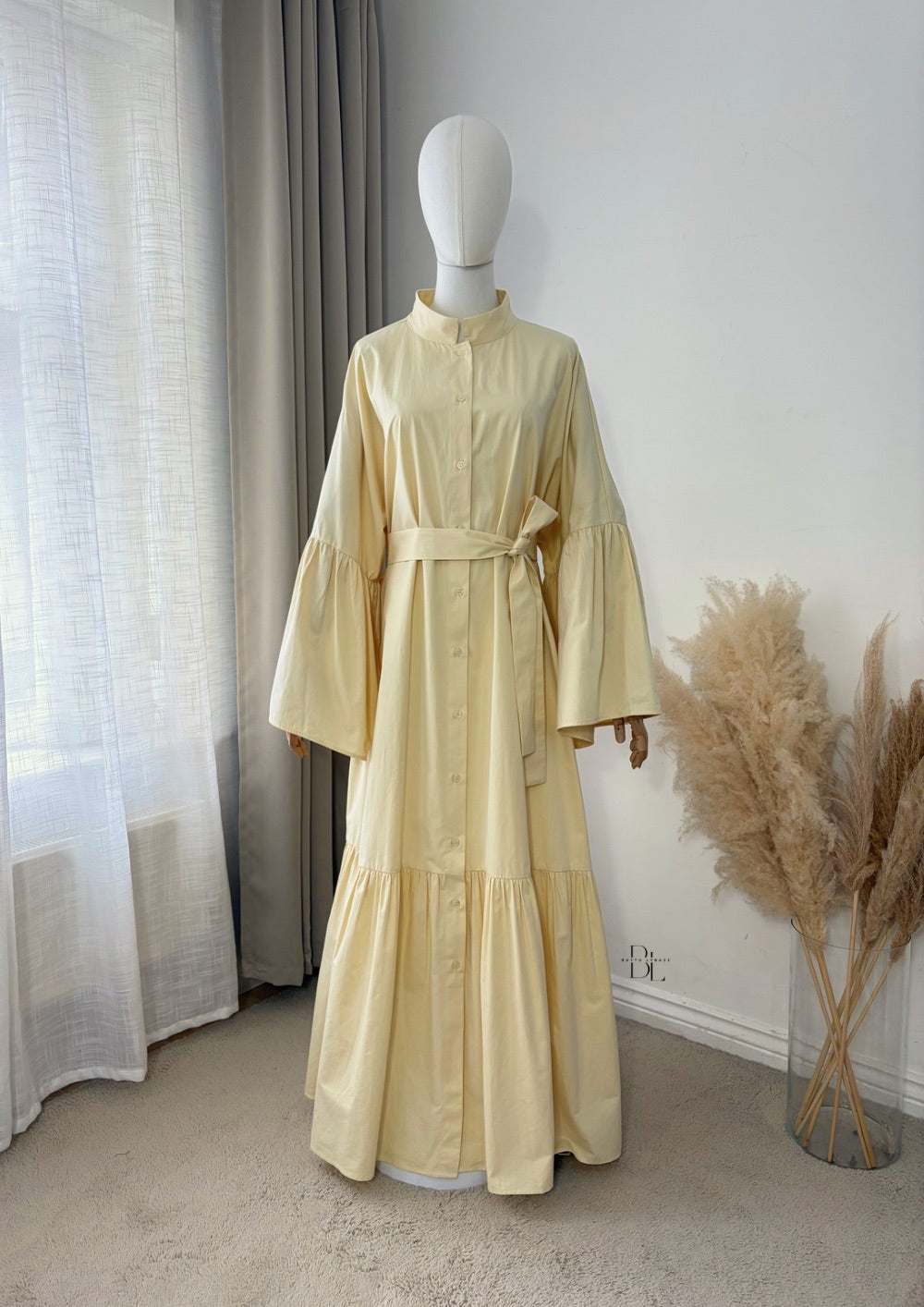 Premium Cotton Buttoned Abaya