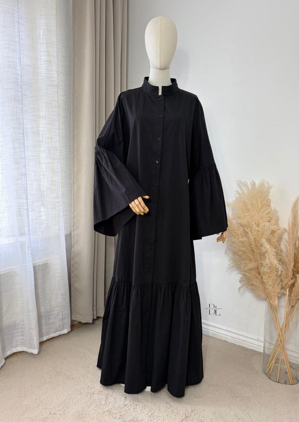 Premium Cotton Buttoned Abaya
