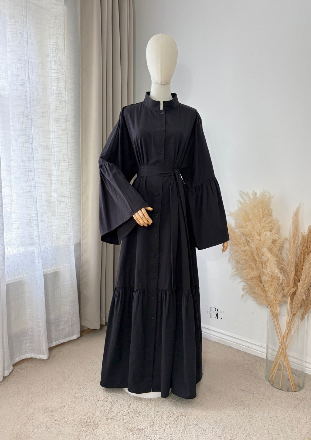 Premium Cotton Buttoned Abaya