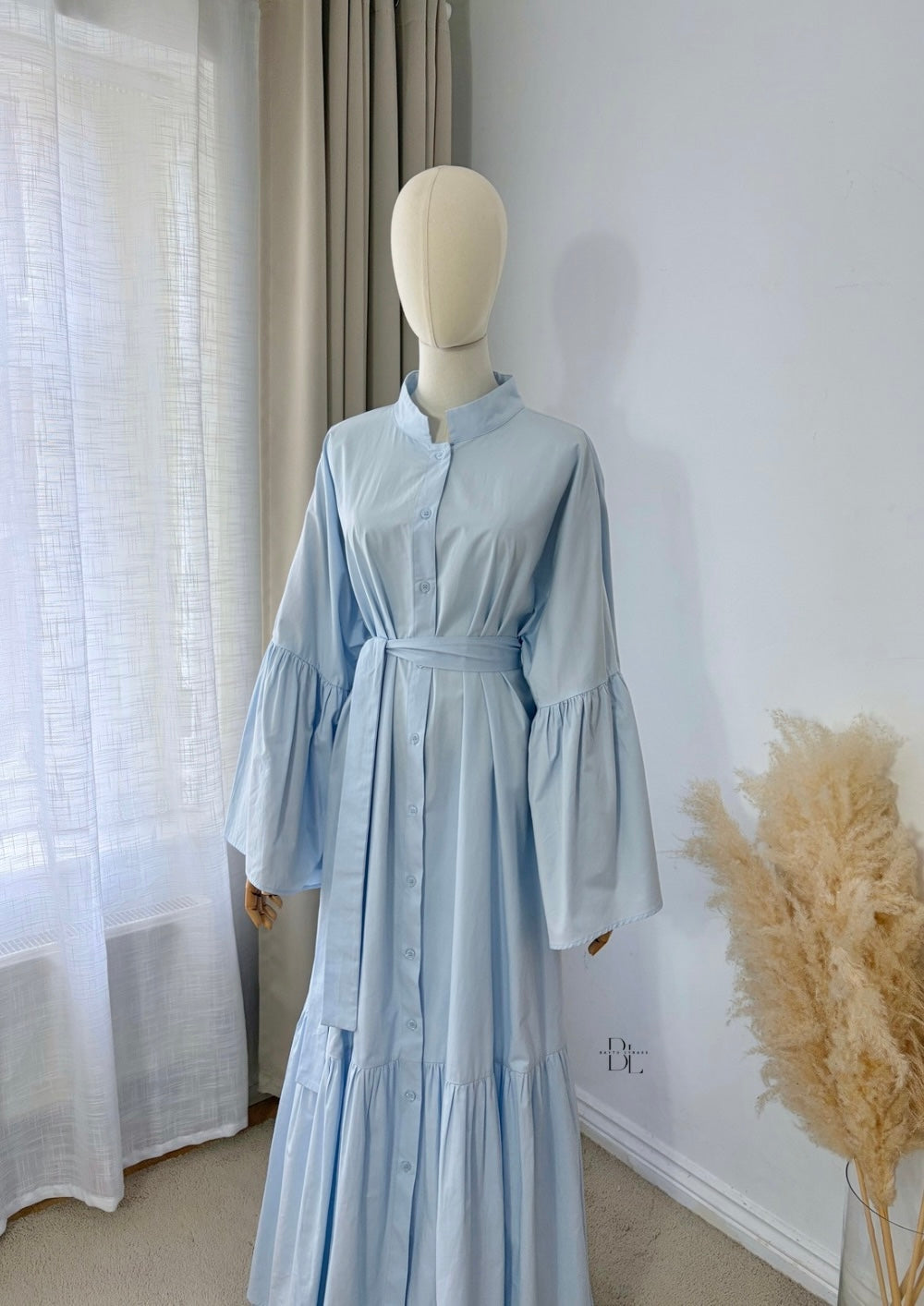 Premium Cotton Buttoned Abaya