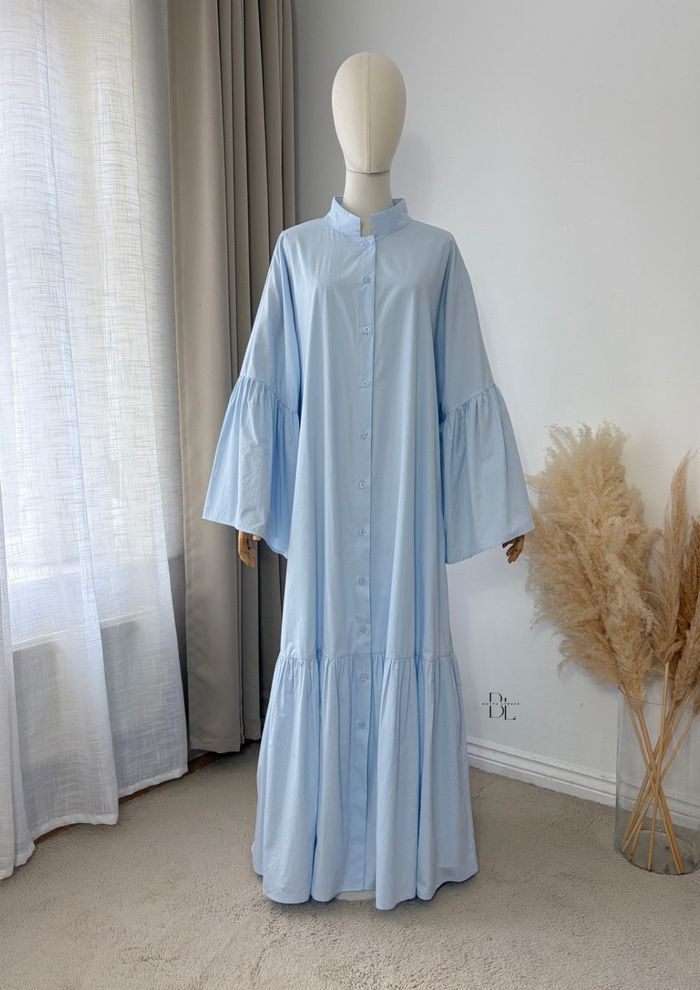 Premium Cotton Buttoned Abaya