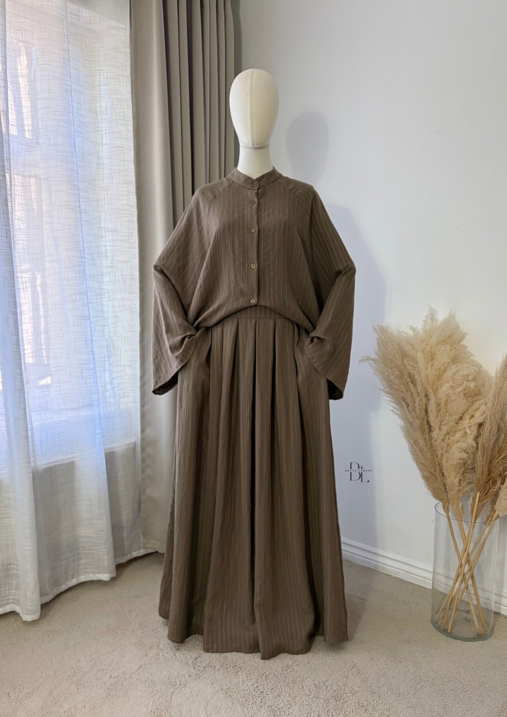 Striped Set - Tunic with Skirt