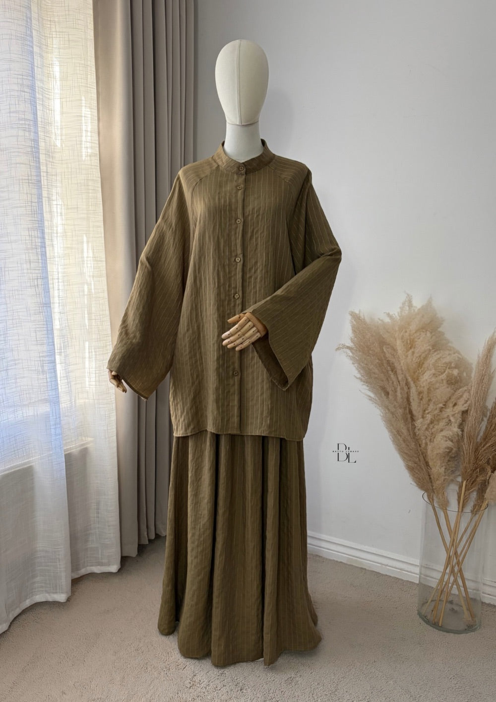 Striped Set - Tunic with Skirt