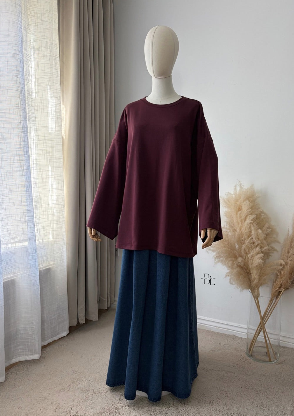 Lightweight Denim Skirt - 100% Cotton