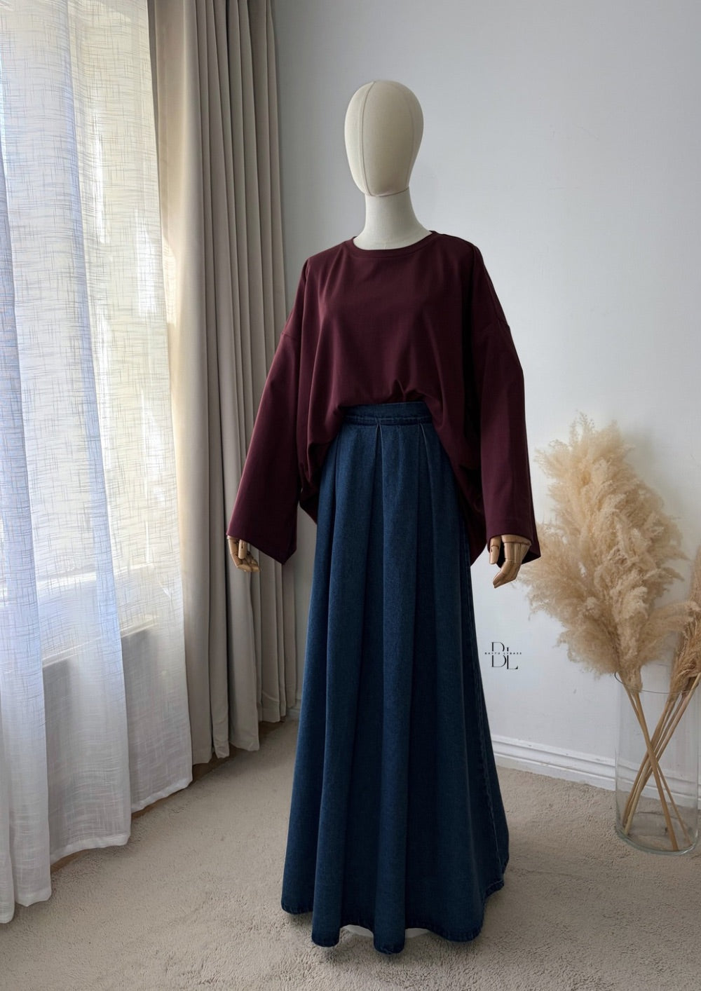 Lightweight Denim Skirt - 100% Cotton