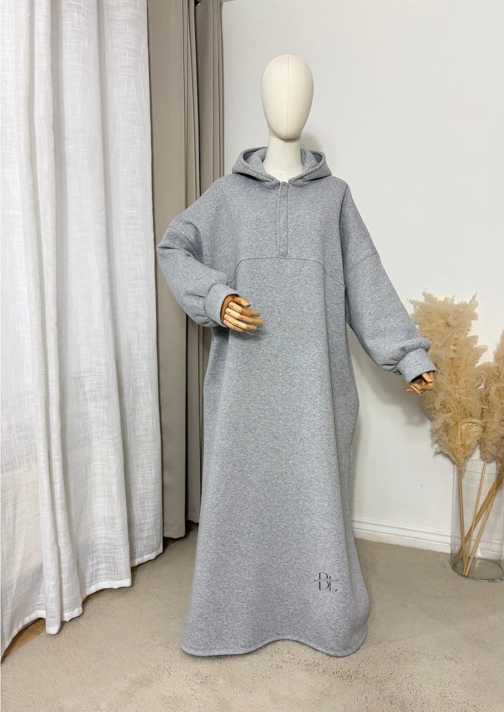 oversized-hooded-abaya-grey-baytu-lybass
