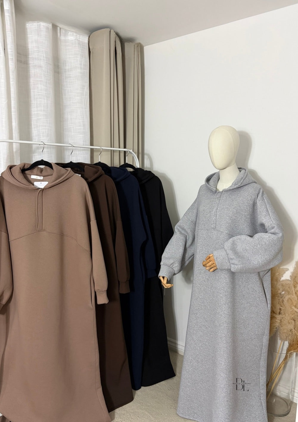 oversized-hooded-abaya-grey-black-brown-navy-taupe-baytu-lybass