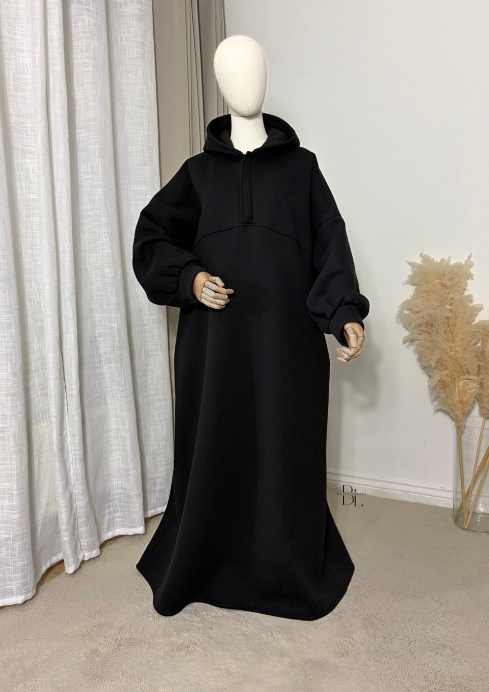 oversized-hooded-abaya-black-baytu-lybass