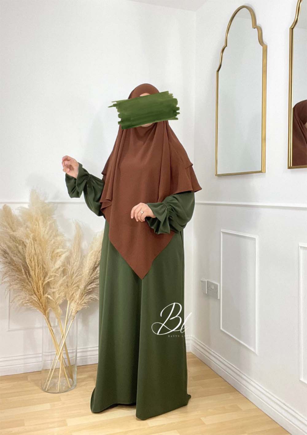 abaya-maria-soie-de-medine-kaki-marine-khimar-sayida-marron-clair-jazz-baytu-lybass