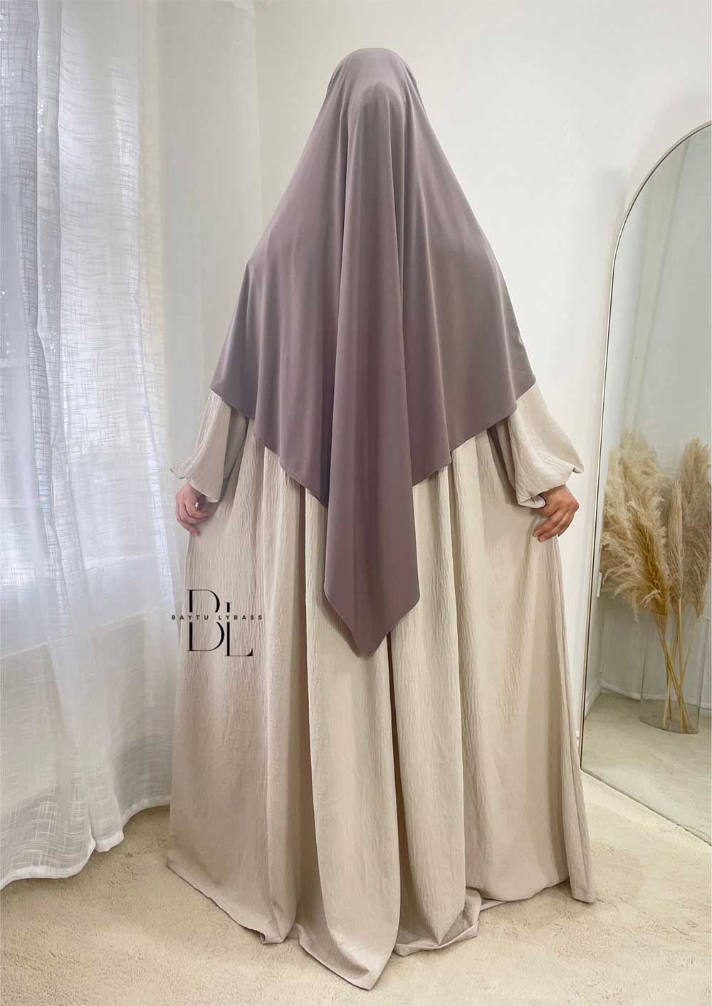 khimar-jersey-premium-taupe-abaya-maya-creme-allaitement-jazz-baytu-lybass-1