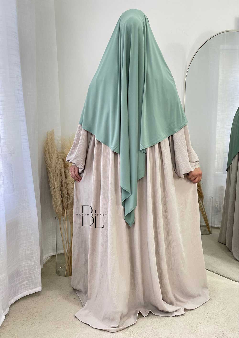 khimar-jersey-premium-vert-amande-abaya-maya-creme-allaitement-jazz-baytu-lybass-1