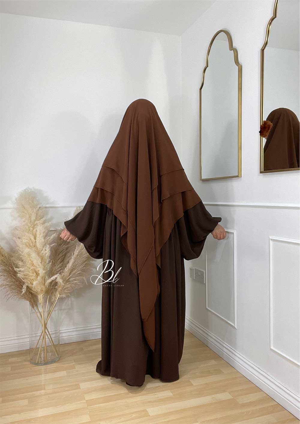 khimar-malikat-marron-clair-3-voiles-mousseline-abaya-maryam-marron-fonce-jaa-baytu-lybass