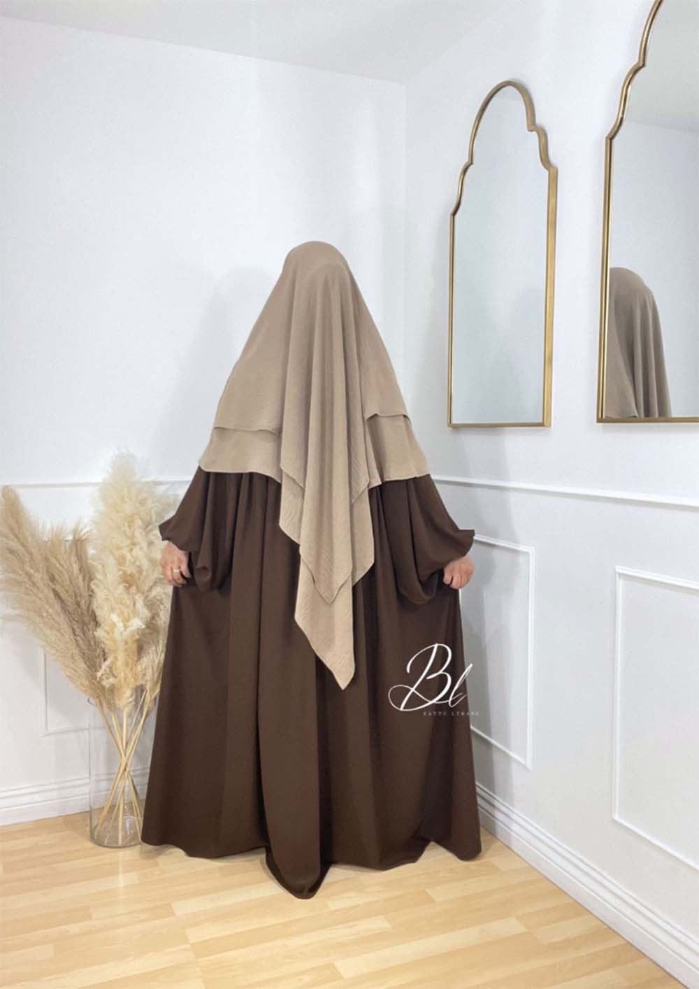 khimar-sayida-beige-2-voiles-jazz-abaya-maryam-jazz-marron-fonce-baytu-lybass-2