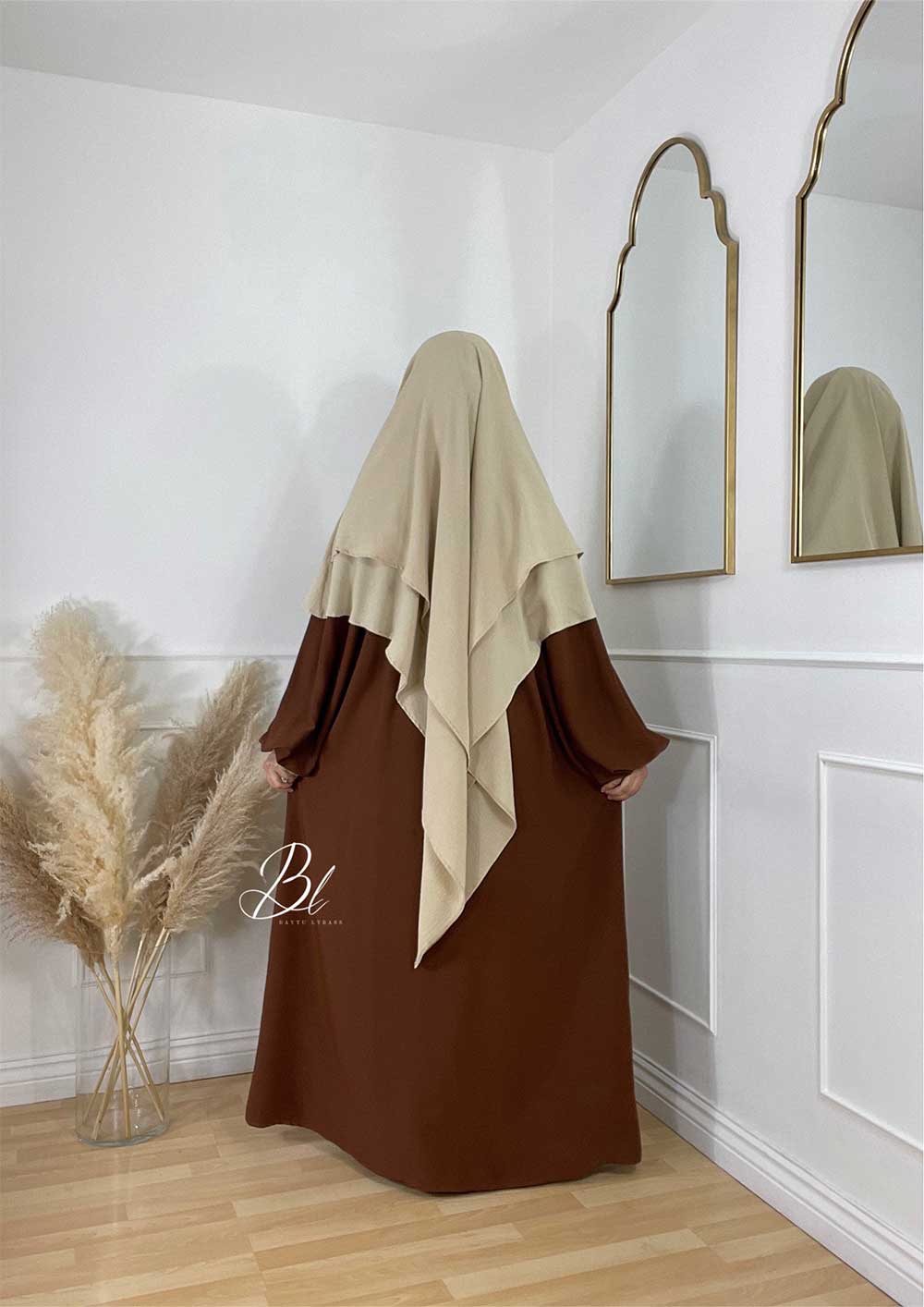 khimar-sayida-beige-clair-jazz-2-voiles-baytu-lybass