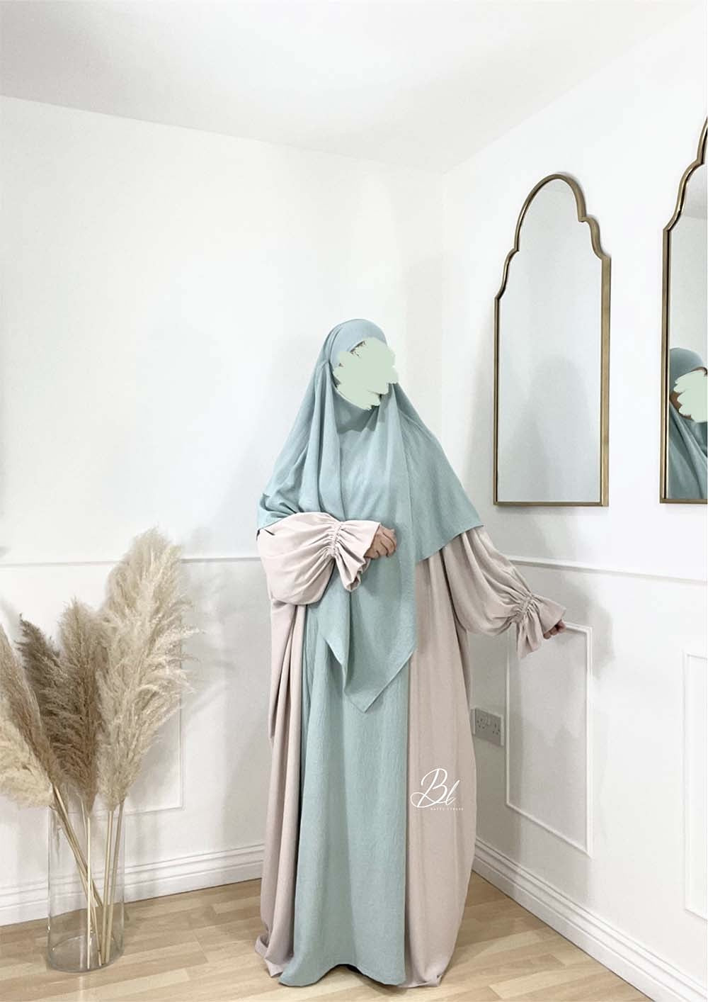 khimar-wafa-mint-jazz-abaya-maryam-mint-jazz-kimono-maria-soie-de-medine-baytu-lybass