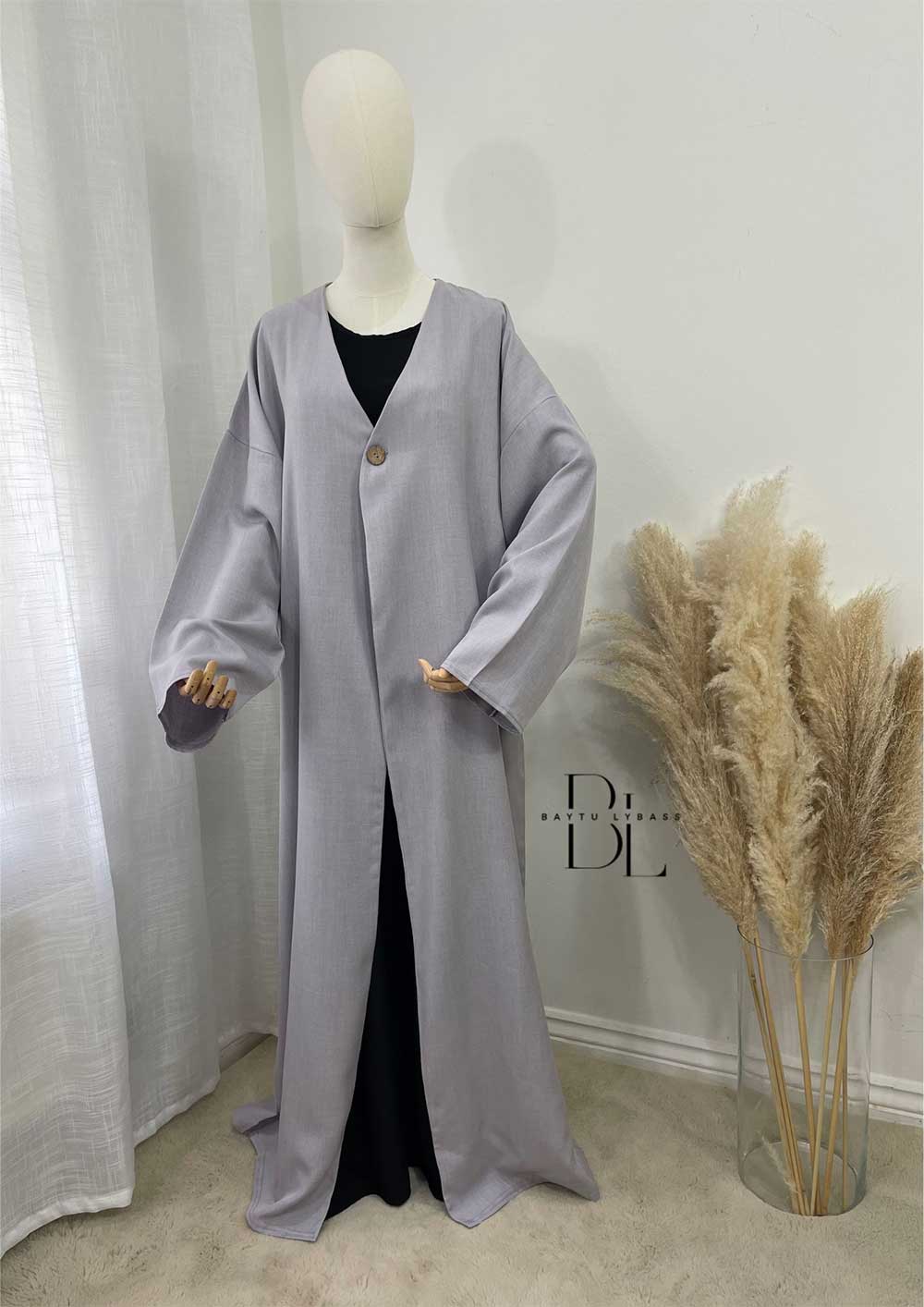 kimono-amina-effet-lin-gris-clair-baytu-lybass