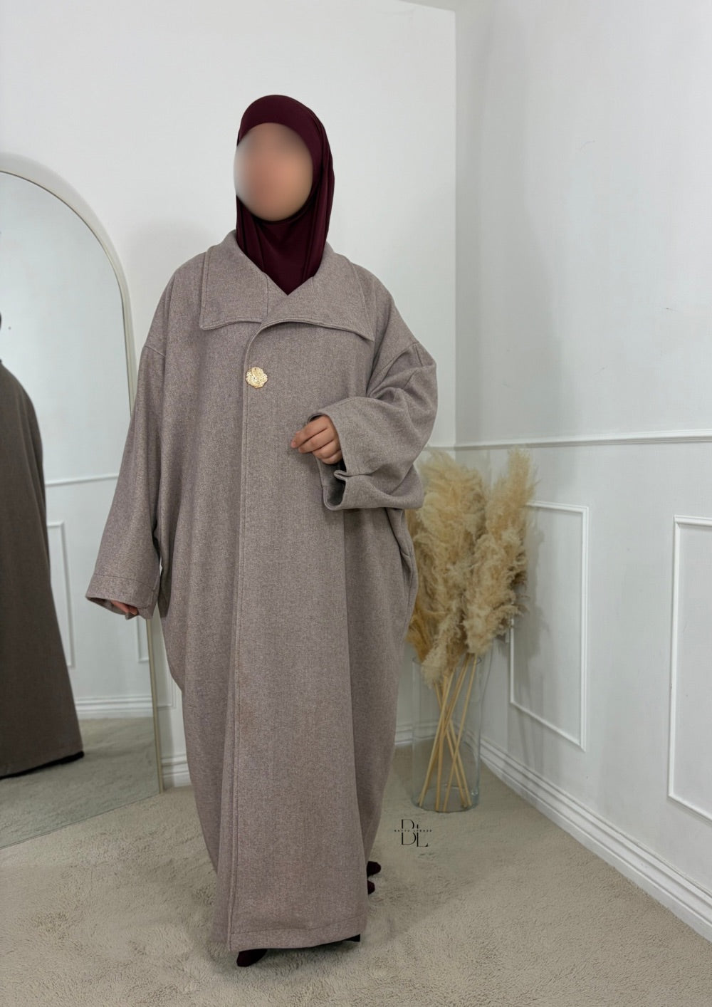 oversized-abaya-coat-taupe-baytu-lybass-1
