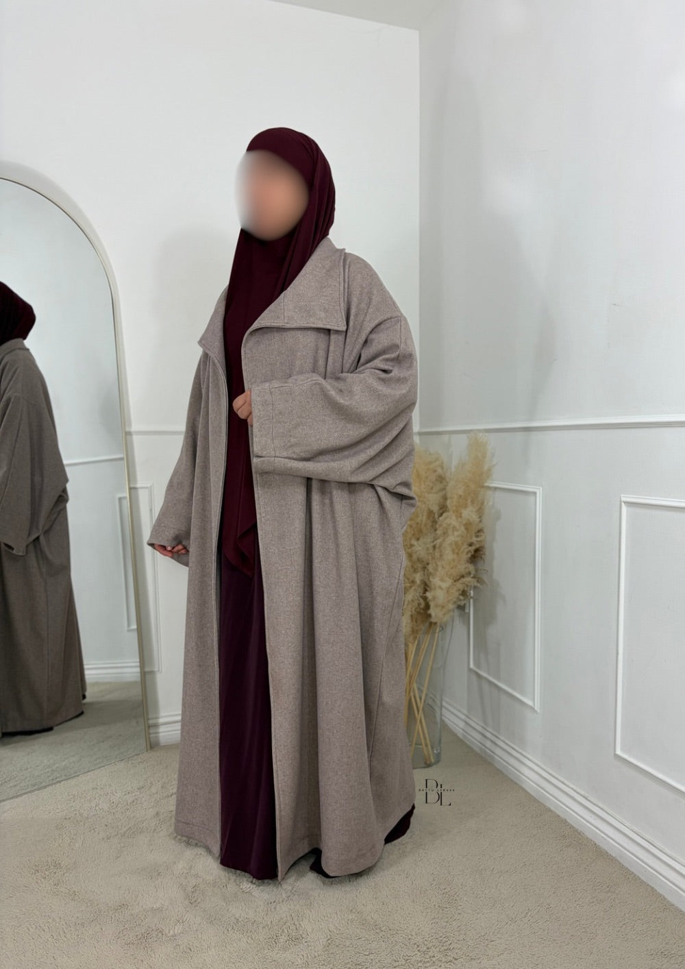 oversized-abaya-coat-taupe-baytu-lybass-3