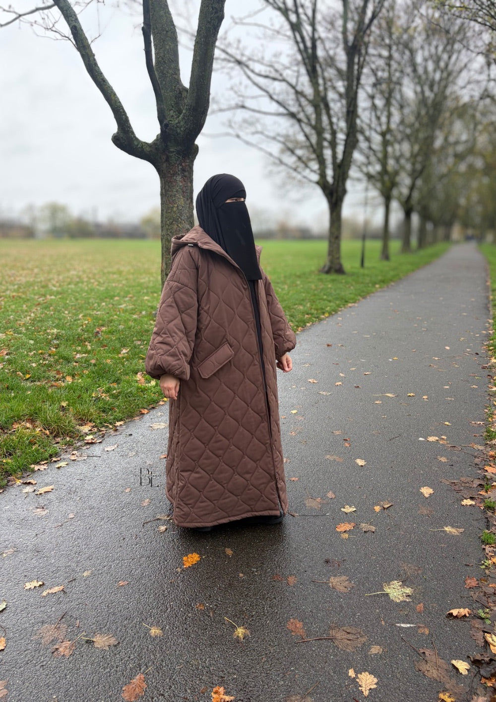 quilted-oversized winter-coat-baytu-lybass-brown-2