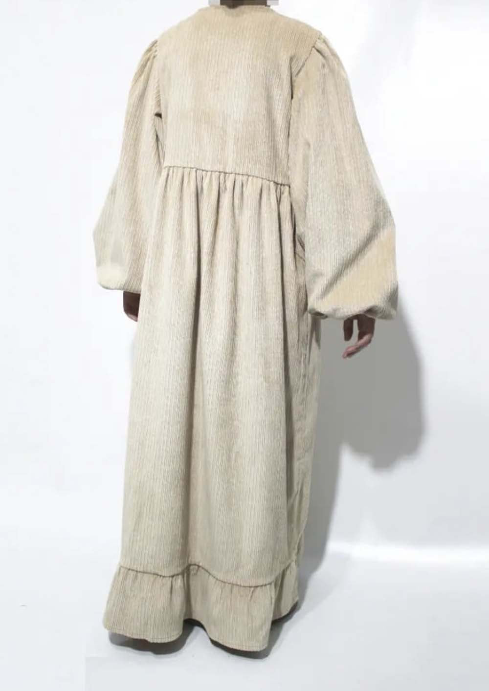 warda-dress-robe-fille-beige-clair-velour-baytu-lybass