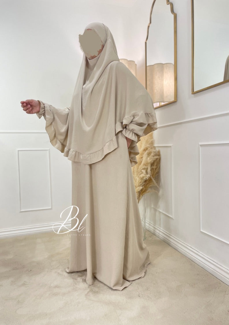 lana-prayer-set-abaya-khimar-for-wormen-cream-baytu-lybass