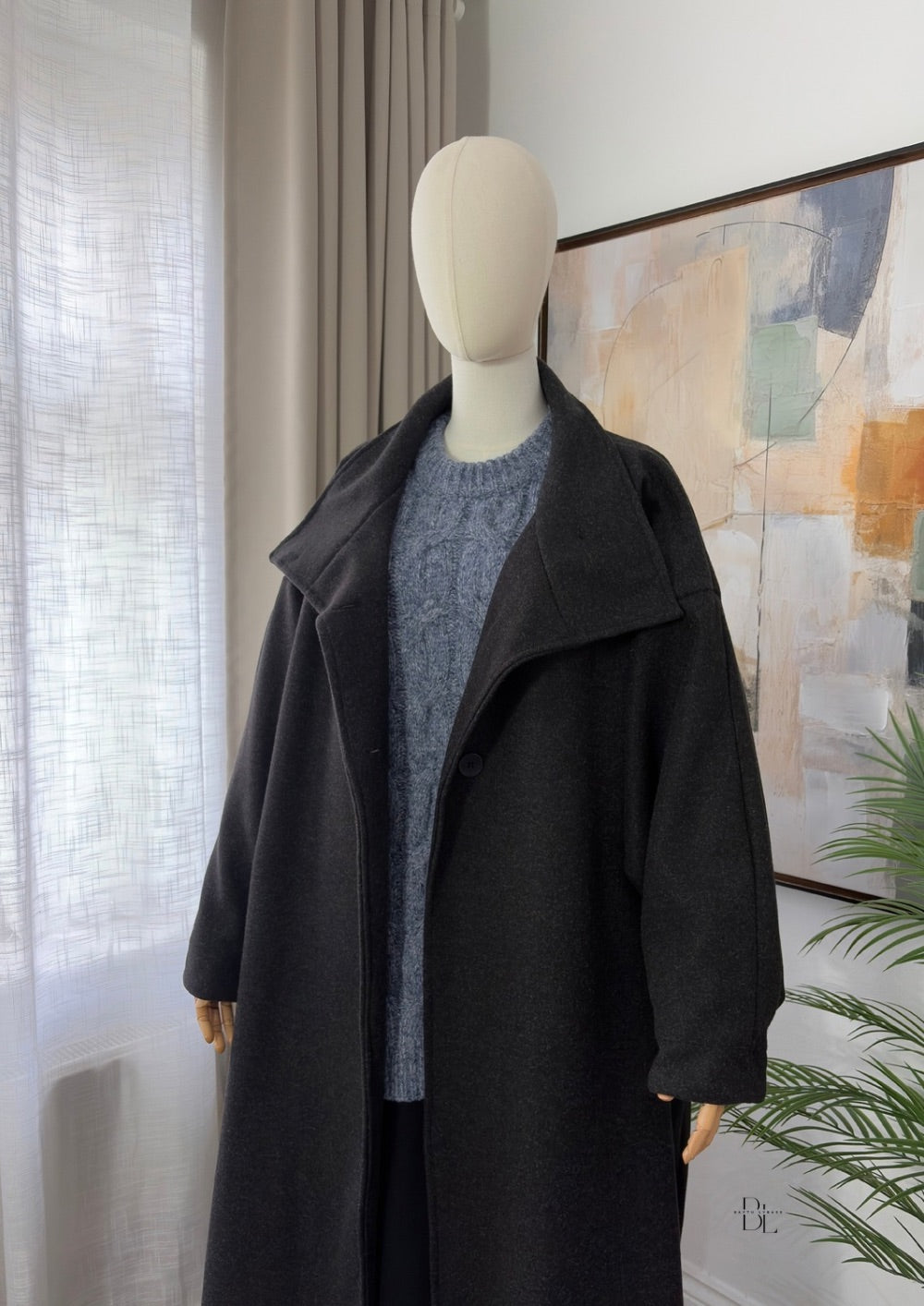 Premium Oversized Abaya Coat – Longline Modest Winter Coat