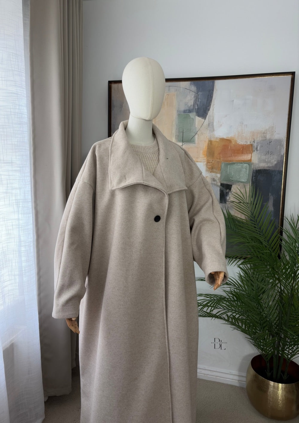 Premium Oversized Abaya Coat – Longline Modest Winter Coat