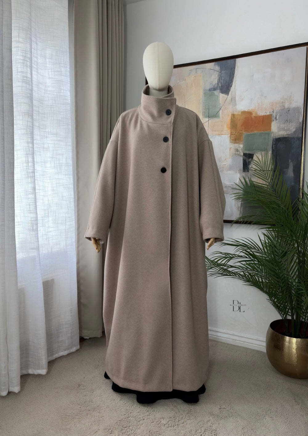 Premium Oversized Abaya Coat – Longline Modest Winter Coat