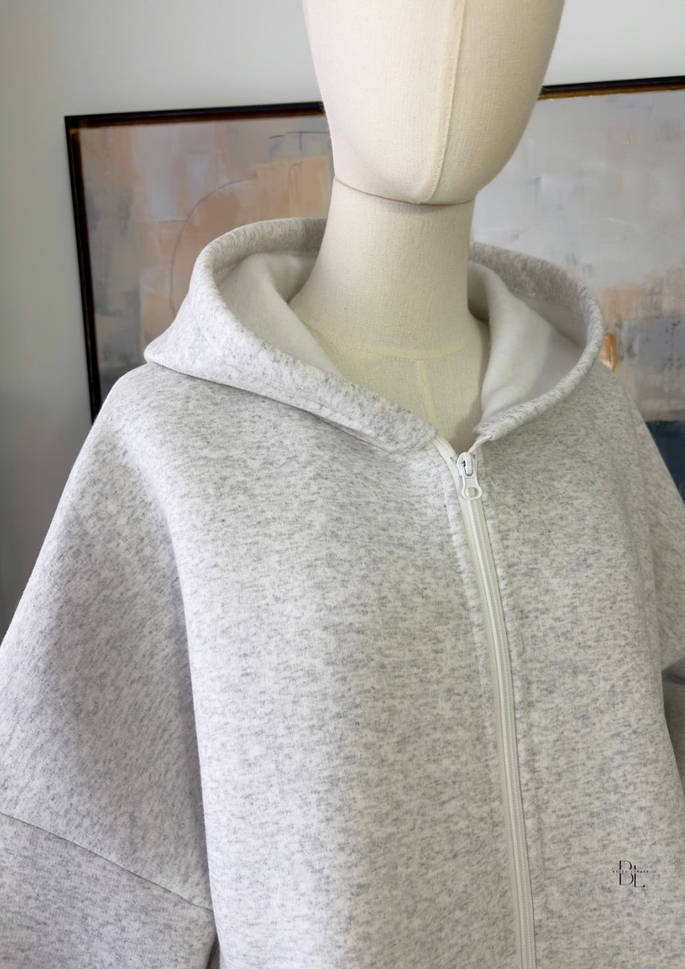 Premium Fleece-Lined Oversized Hooded Two-Piece Set – Modest Winter Jacket and Maxi Skirt