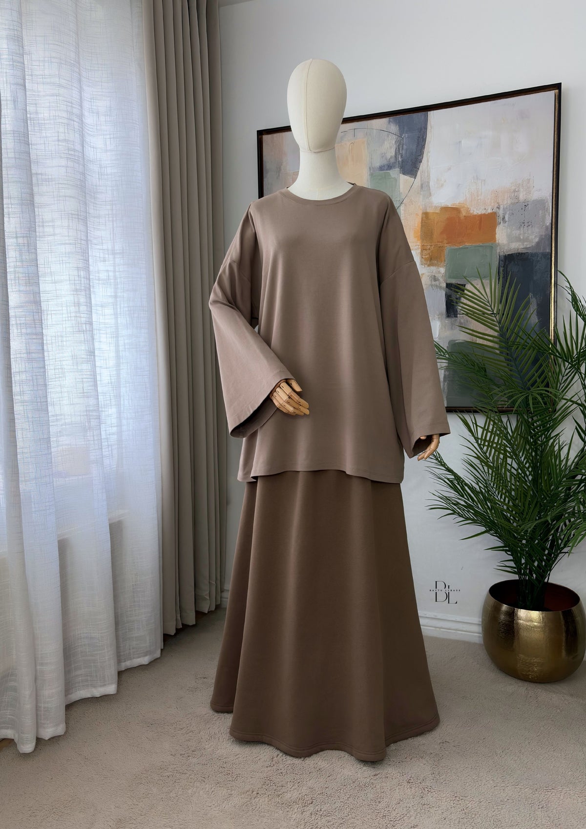 Premium Fleece-Lined A-Line Maxi Skirt – Warm Modest Sportswear