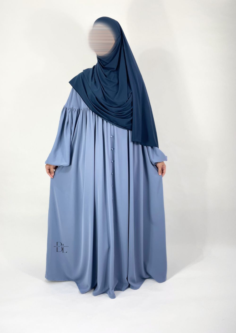 abaya-mila-medina silk-greyich-instant-jersey-hijab-blue-baytu-lybass