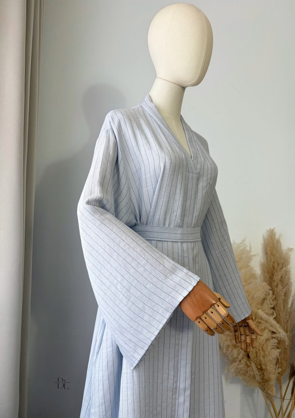 Striped Closed Abaya