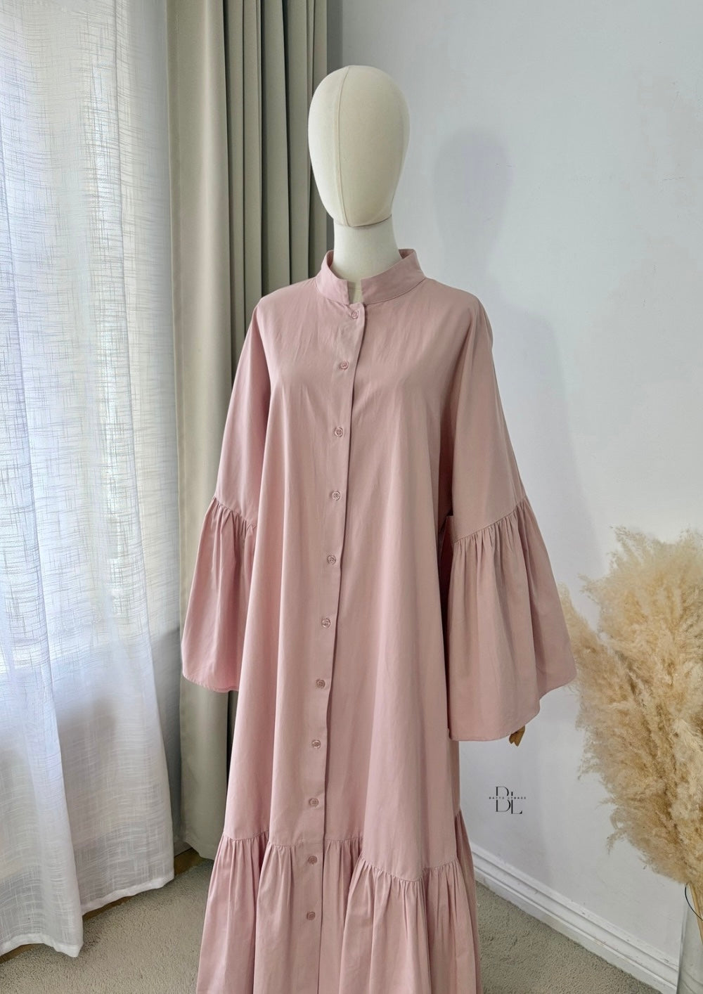 Premium Cotton Buttoned Abaya