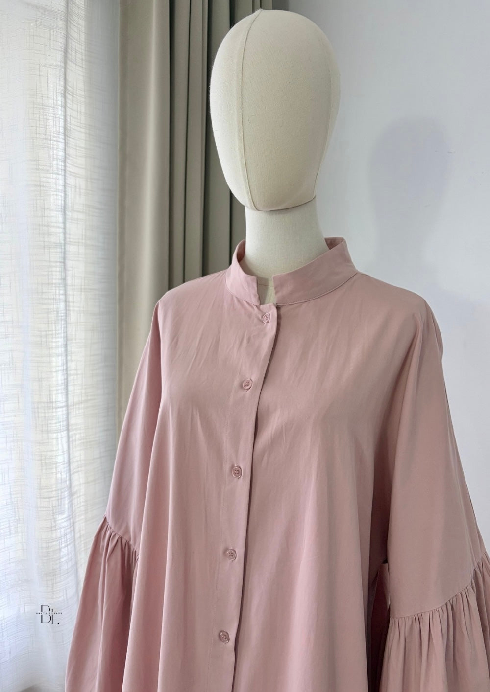 Premium Cotton Buttoned Abaya