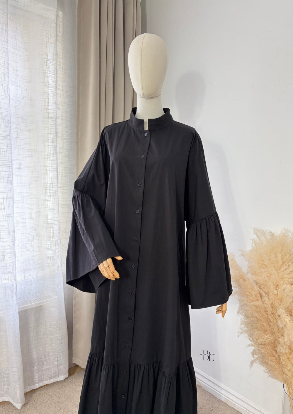 Premium Cotton Buttoned Abaya
