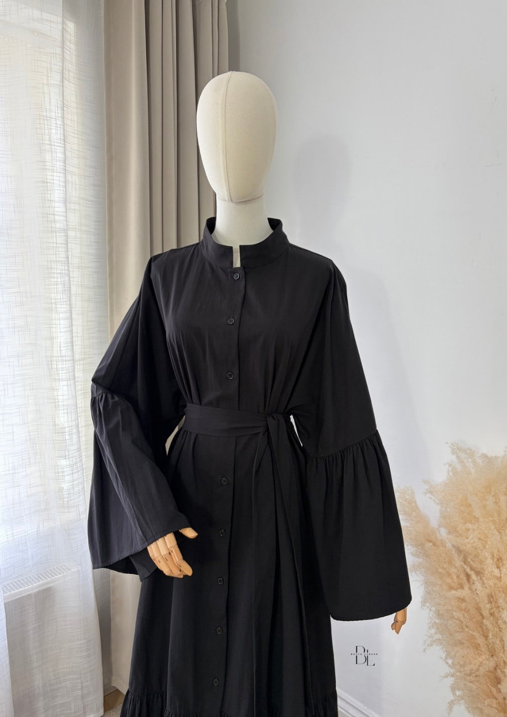 Premium Cotton Buttoned Abaya