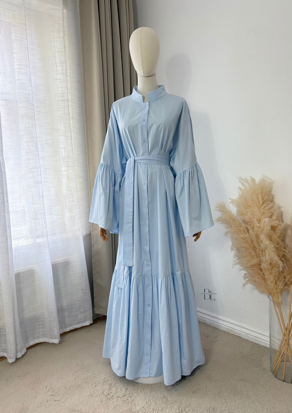 Premium Cotton Buttoned Abaya