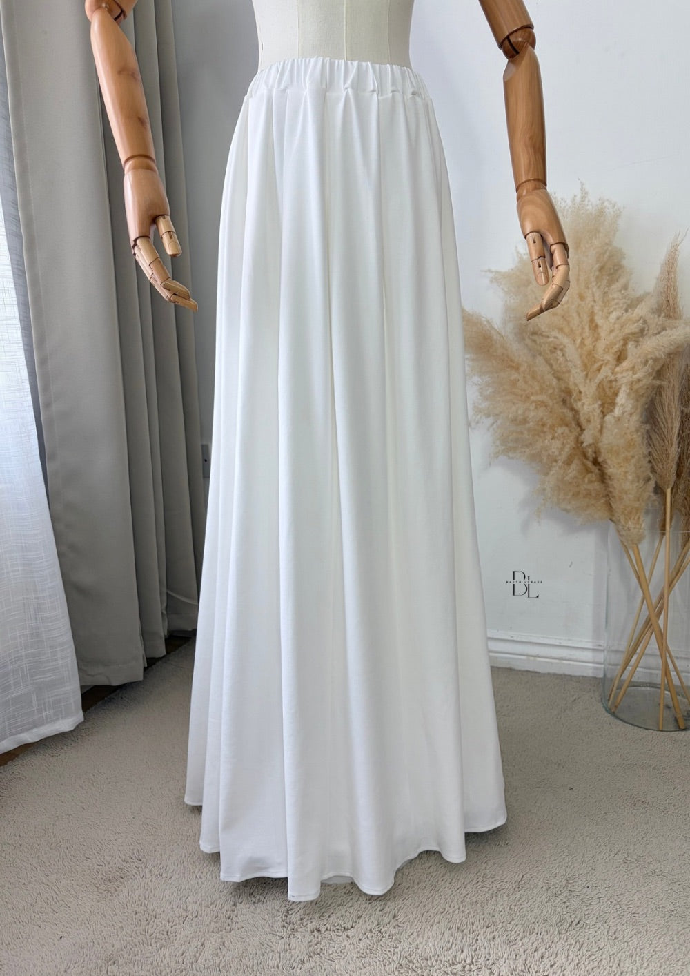 Premium Cotton Flared Maxi Skirt